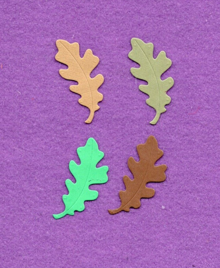 OAK LEAF # 3 die cuts scrapbook cards