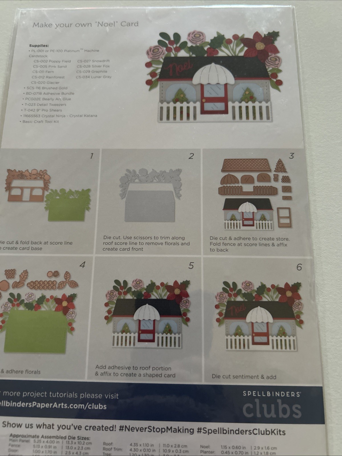 NEW Spellbinders Large Die Of The Month Oct 2023 CHRISTMAS BOUTIQUE
