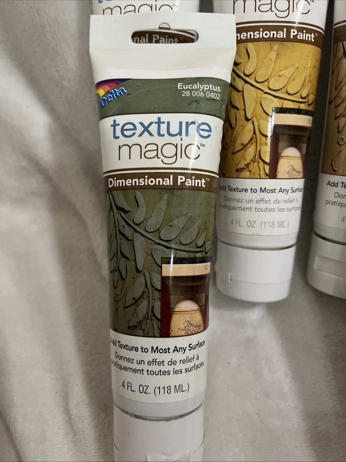 Delta Texture Magic Dimensional Paint 4 Fl Oz Tubes Earth Tones (11) Tubes Incl