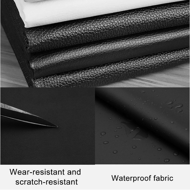 Self Adhesive Vinyl Faux Leather Fabric Repair Patch Kit for Car seat Sofas