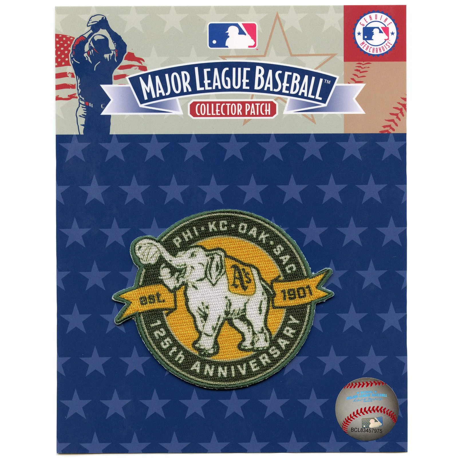 Oakland Athletics 125th Anniversary Jersey Patch Sacramento 2026