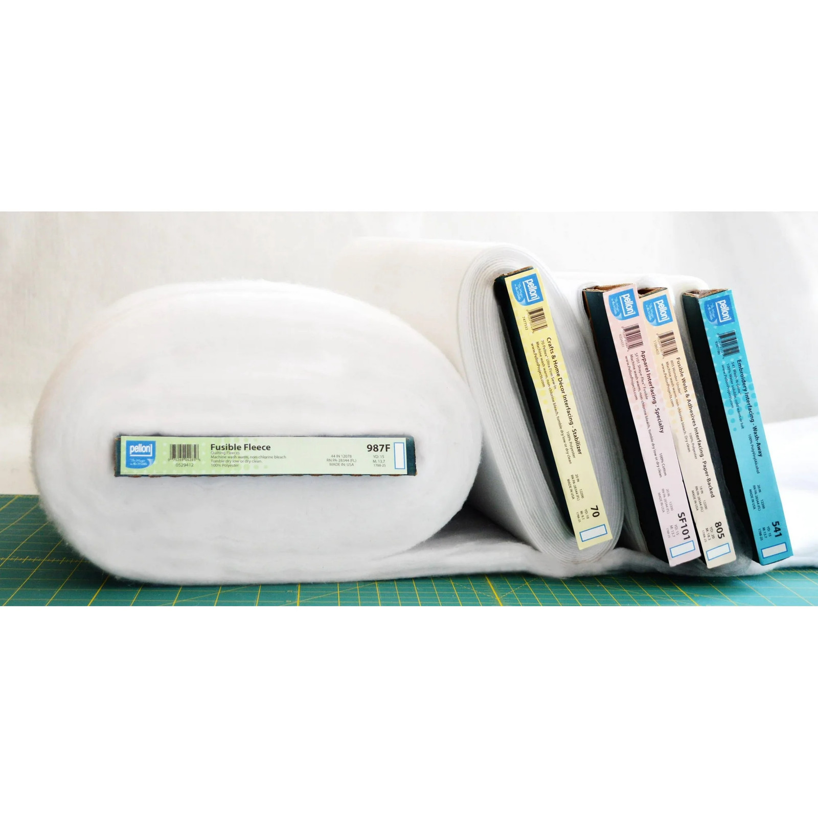 Pellon Polyester Quilting Batting. White. 60″ x 20 Yards by the Bolt 1 pack