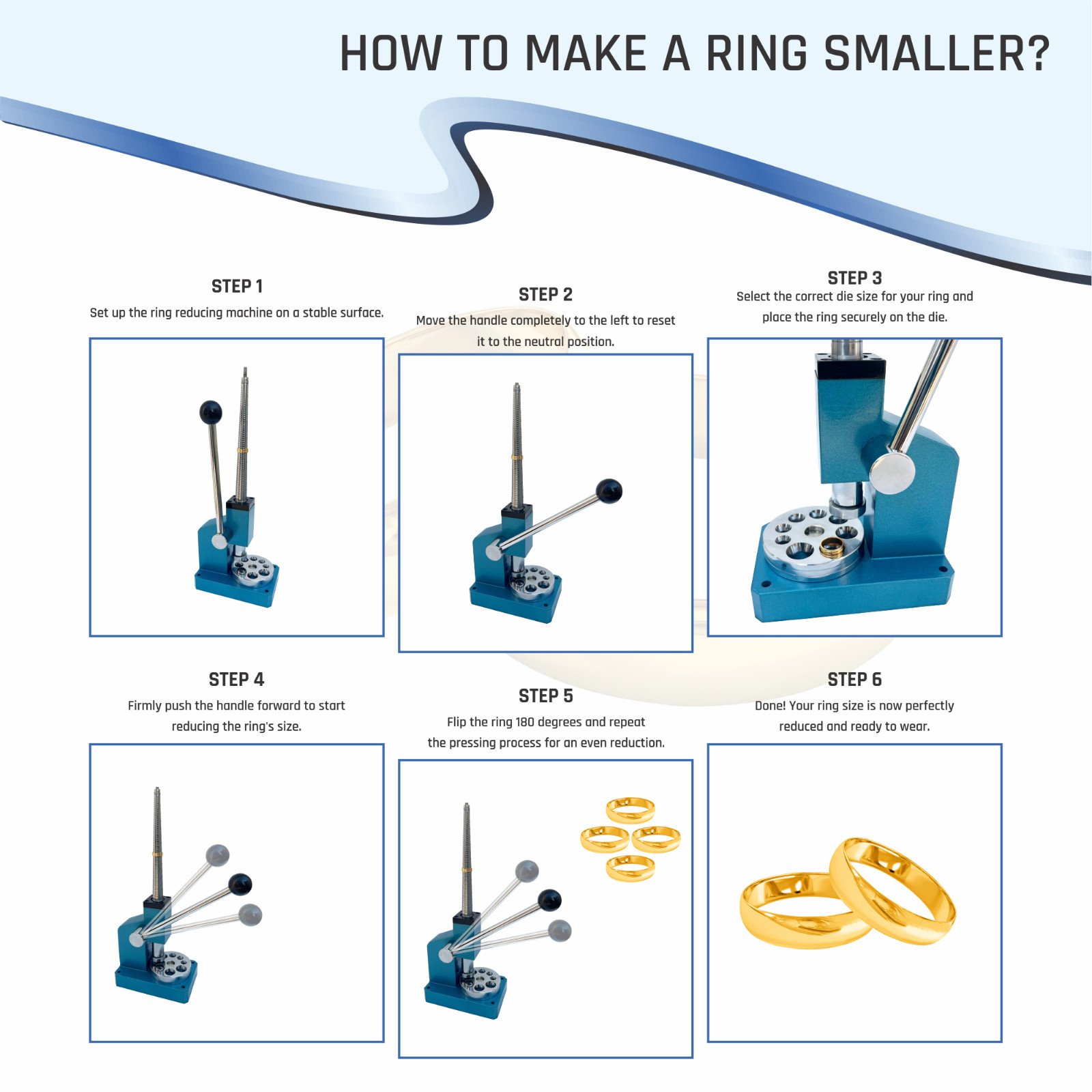 Ring Stretcher Reducer & Enlarger Sizes 1-36 Marking Mandrel Jewelry Forming
