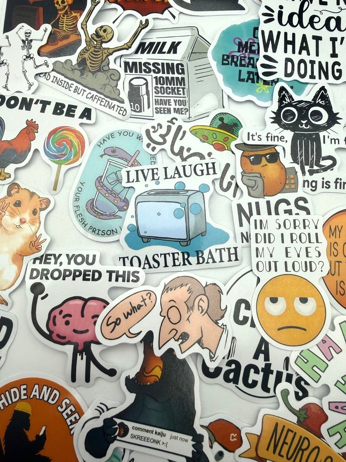 NEW Meme Stickers 15 Pcs Funny Humor Laptop Water Bottle Savage Snarky Sassy