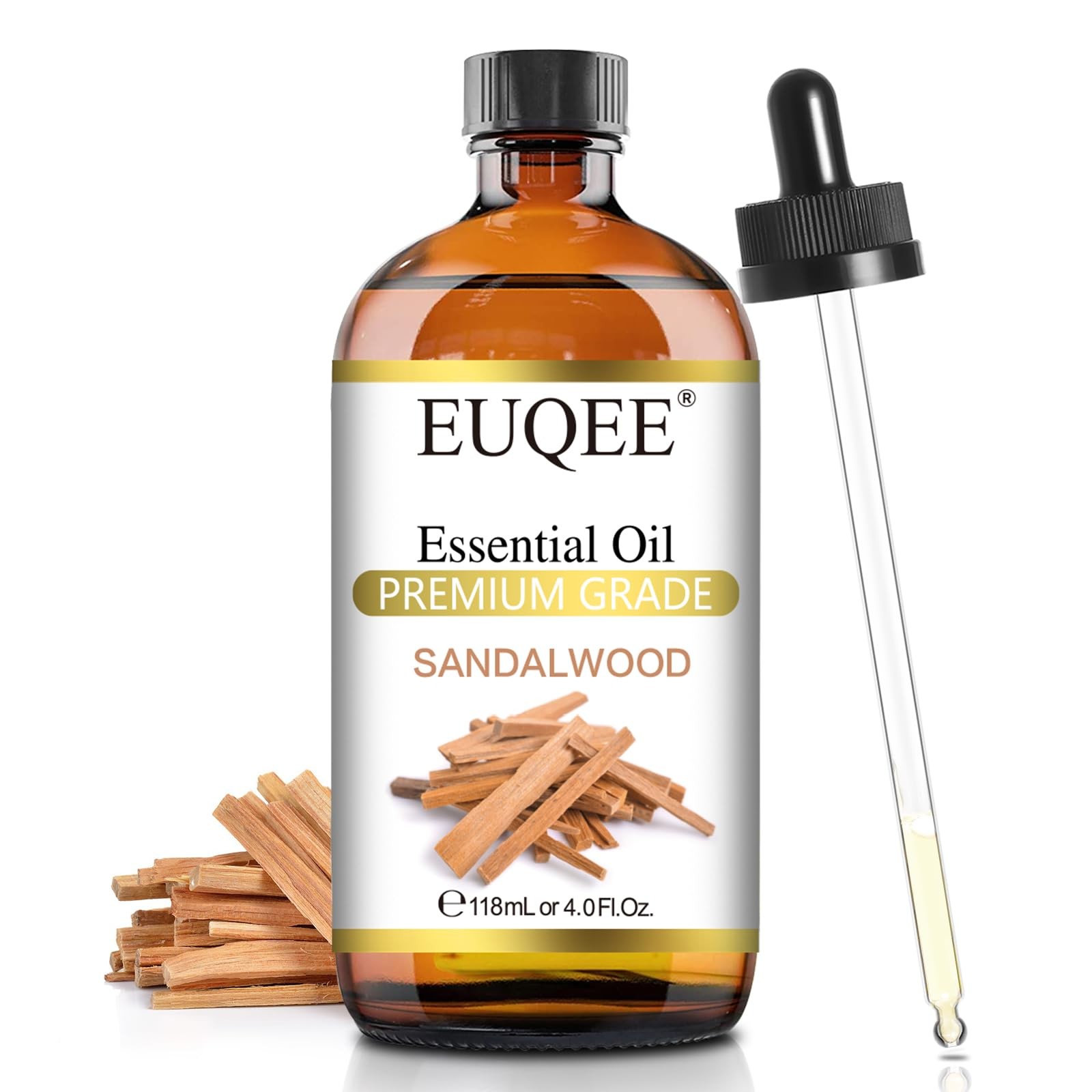 EUQEE Sandalwood Essential Oil(4 oz/118 ml) 4 Fl Oz (Pack of 1)