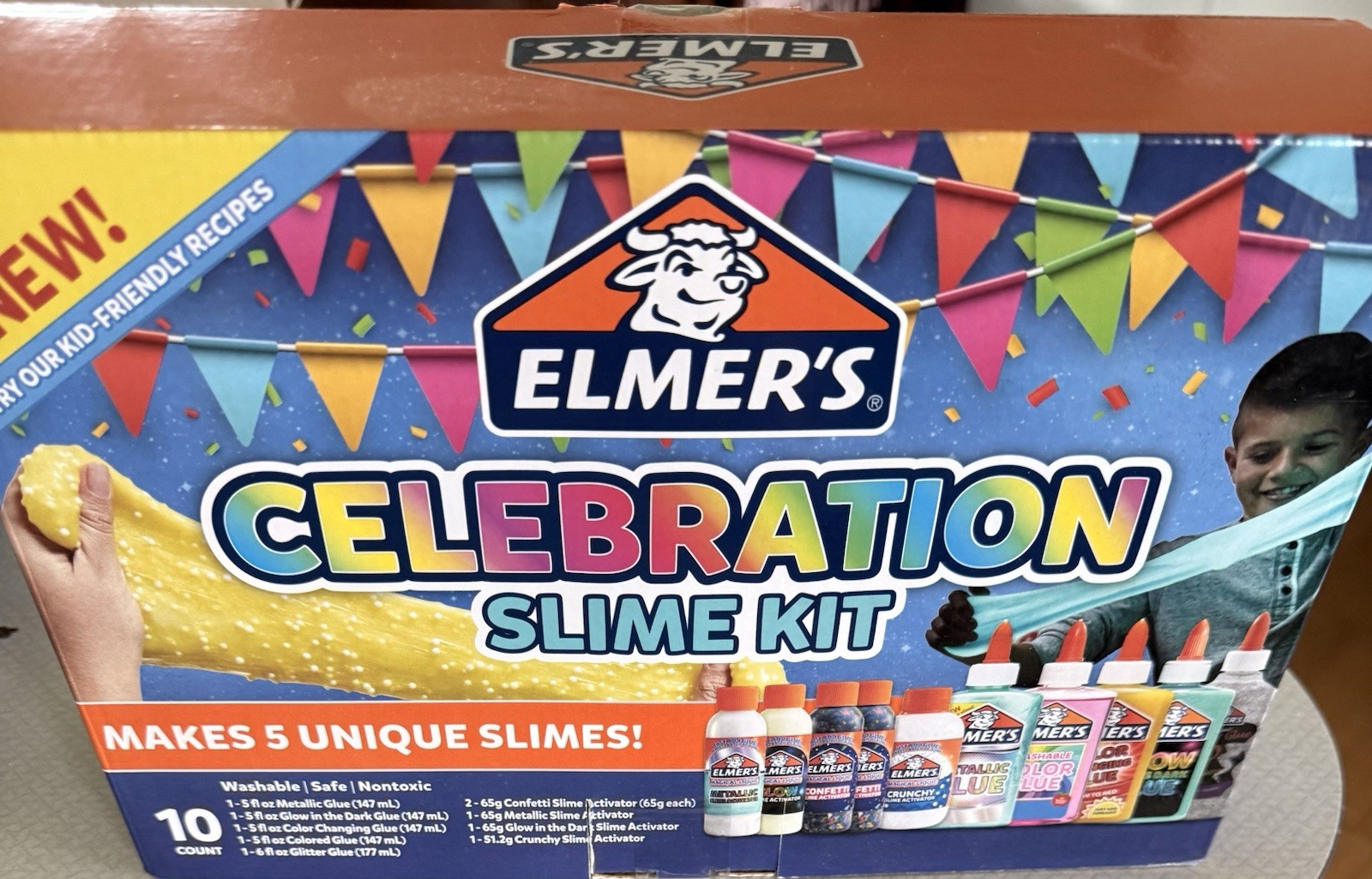 Elmer’s Slime Celebration Kit Makes 5 Unique Slimes