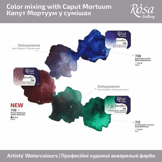 Rosa Gallery Artist Watercolour Paint Extra Fine Professional pans set