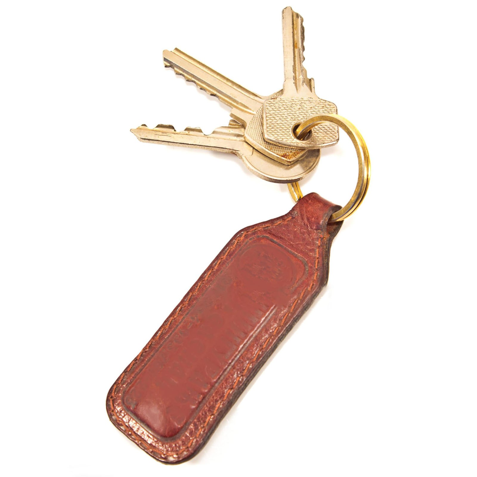 Solid Brass Flat Keyring 15/20/25/30/32/35mm Split Key Rings Hoop Loop Keychain