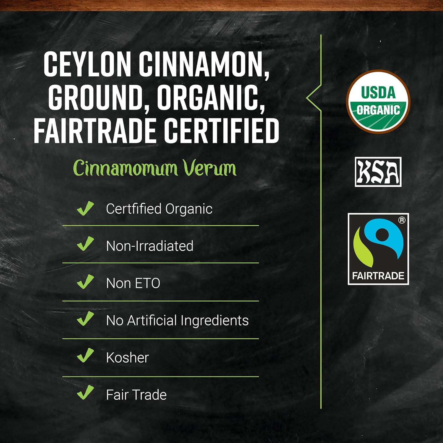 Frontier Co-Op Organic Fairtrade Ground Ceylon Cinnamon Powder, Refill for Shake