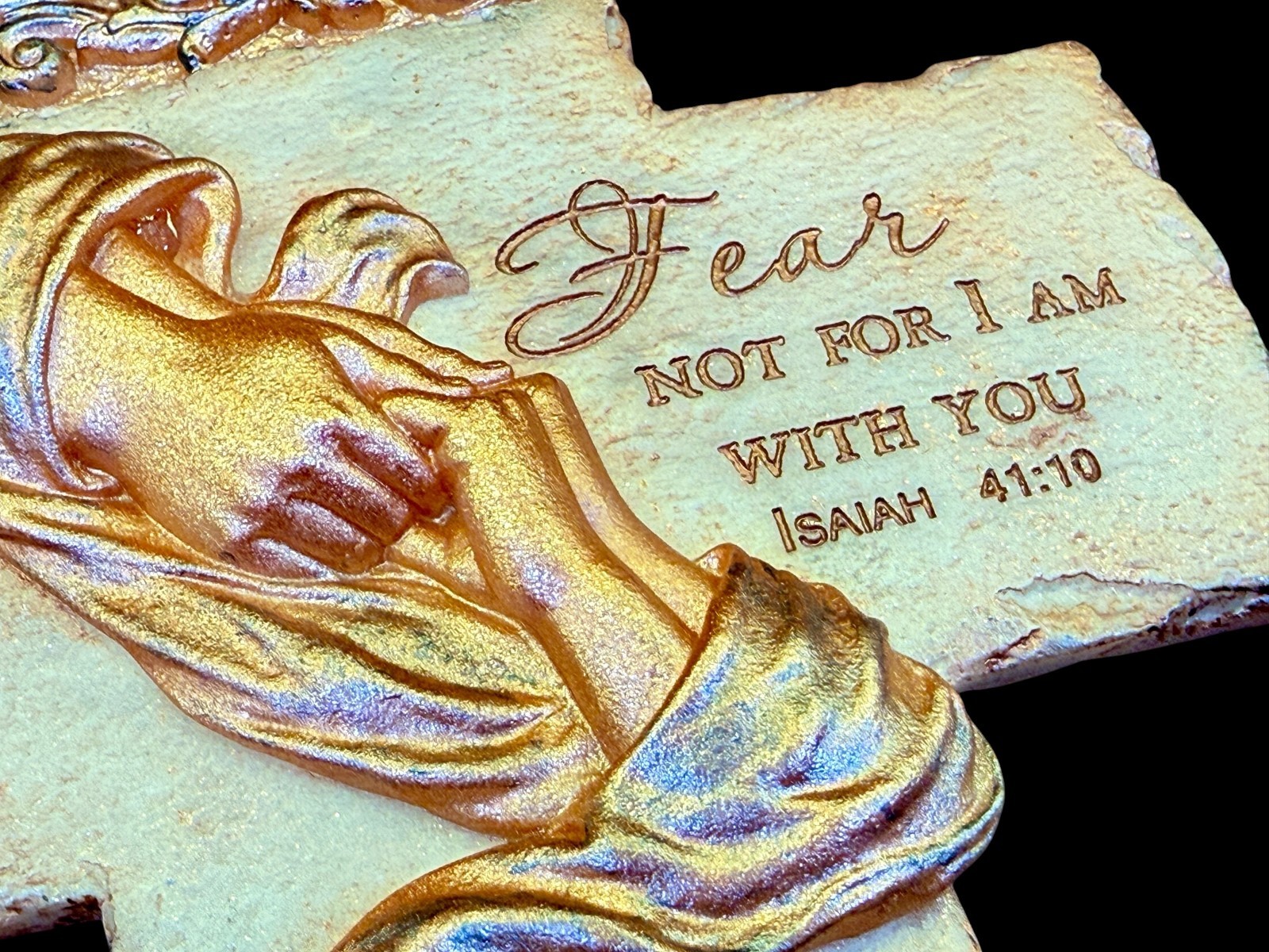 Handmade Cross Isaiah 41:10 Mold For Resin