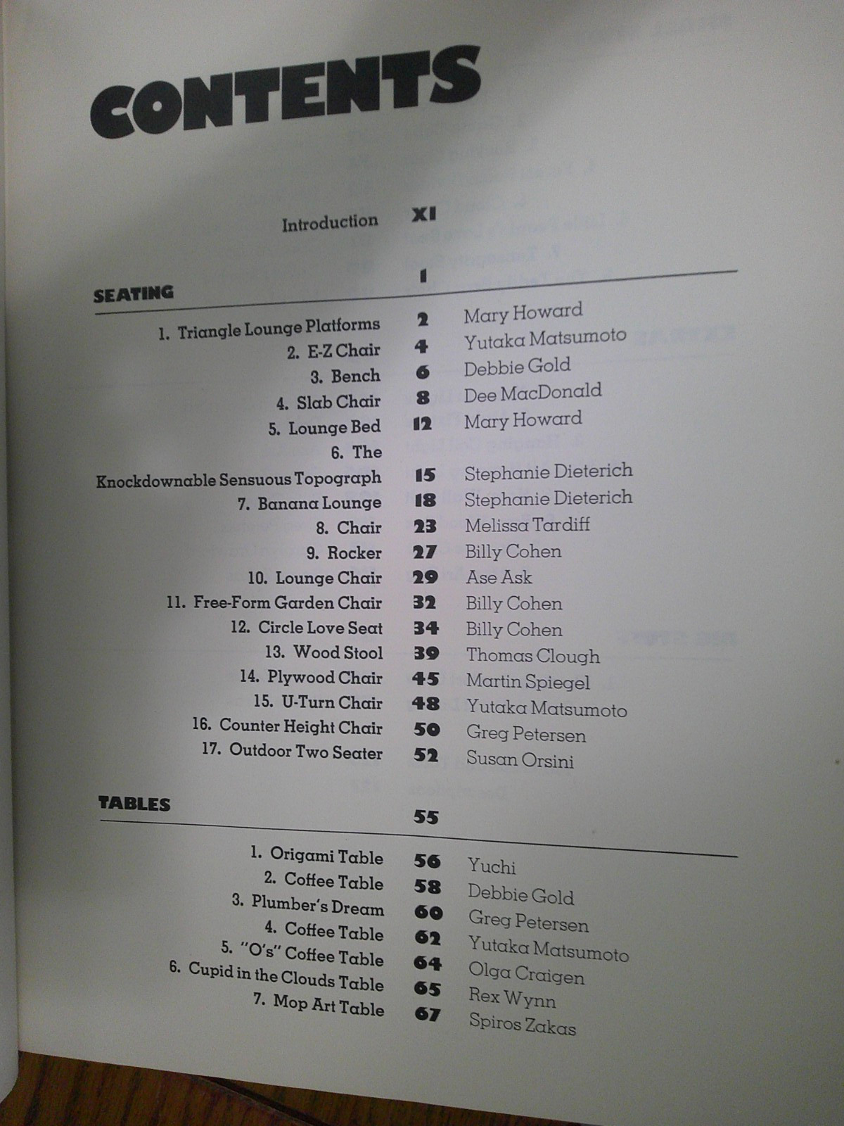 1976 Parsons School Design Furniture in 24 Hours Spiros Zakas & Students