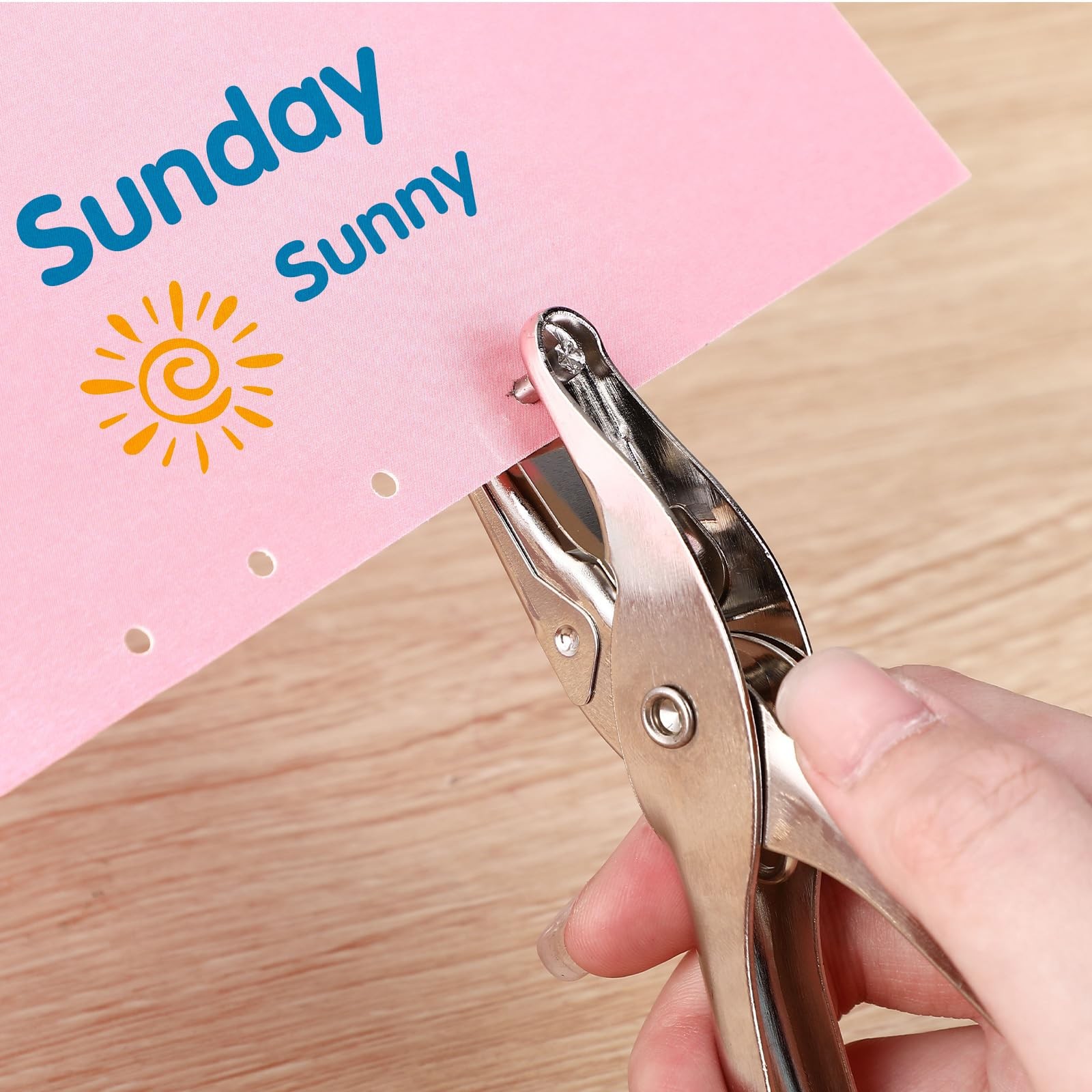 10 Pcs Single Hole Punch Circle Small 1/8 inch One Silver