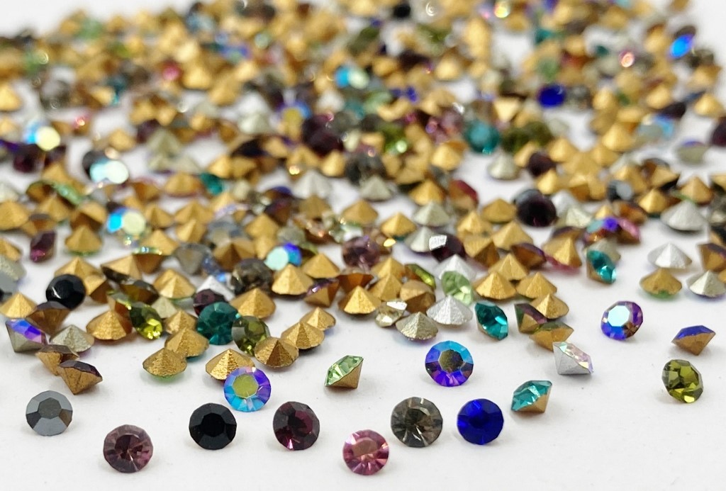 300 Vintage Preciosa Crystal 2mm. To 3mm. Tiny Rhinestones – Jewelry Repair J52