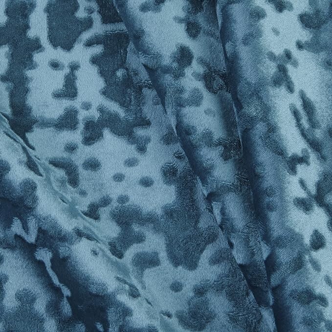 Abstract Crushed Velvet Fabric, 118 Inch. in Width, Ideal for Upholstery Etc.