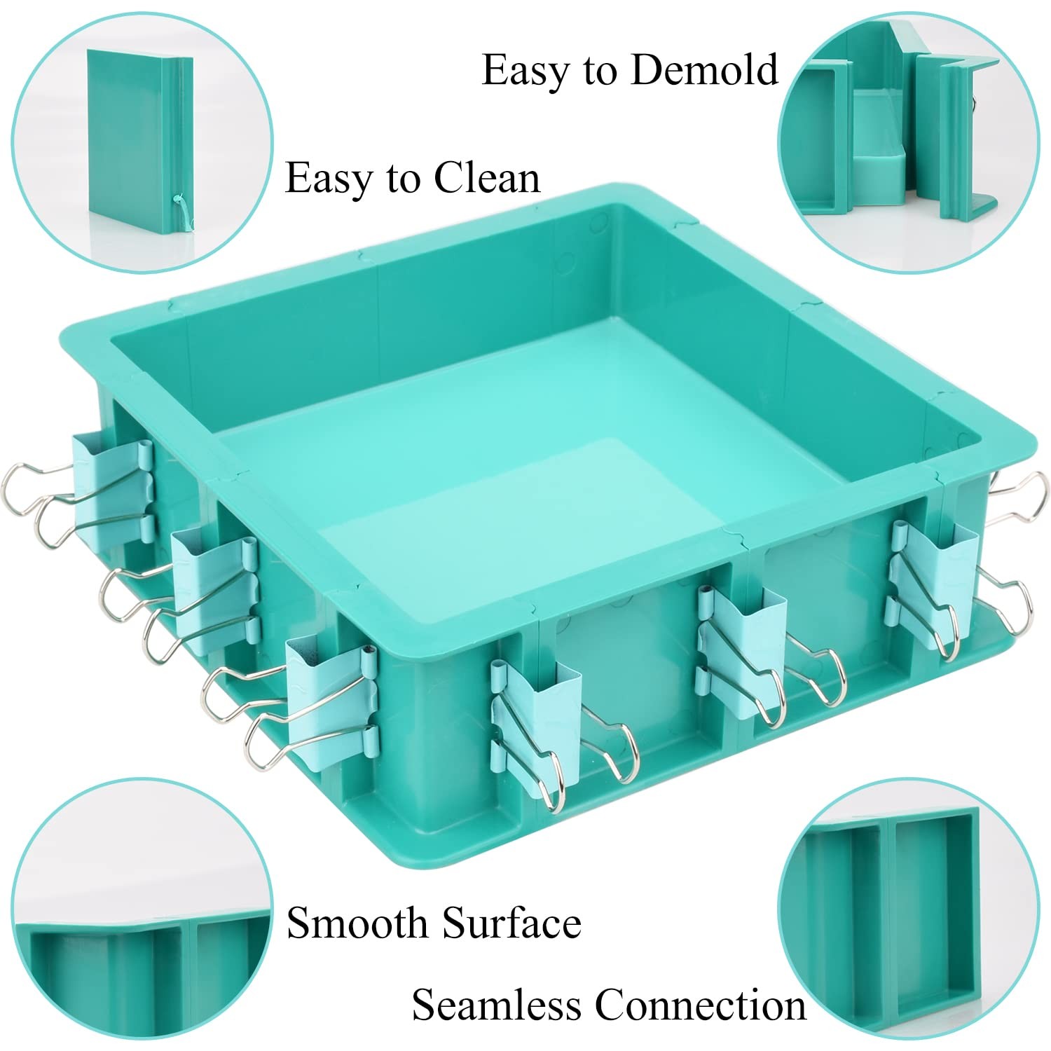 Adjustable Mold Housing Kit for Silicone Making – Leak-Proof White
