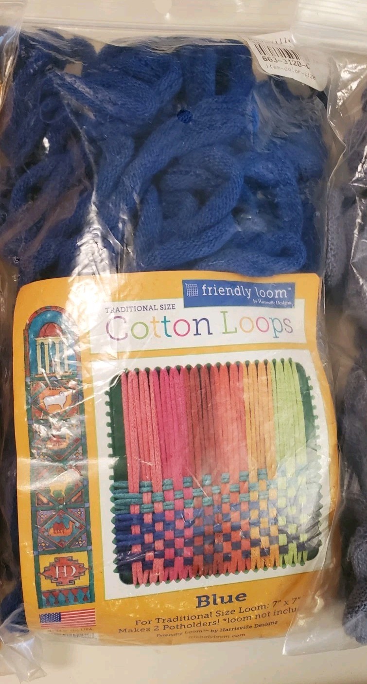 Friendly Loom Harrisville Designs Cotton Loops 7″ Lot of 7 Colors 500+ pieces