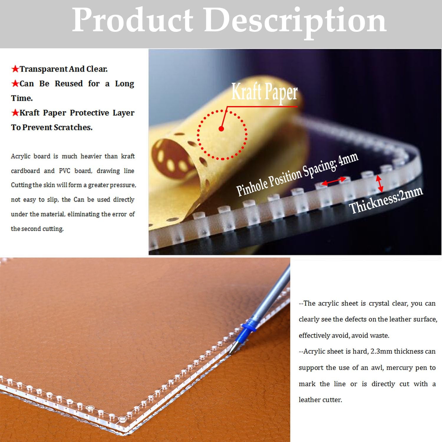 Backpack Acrylic Template,Leather Pattern Acrylic Leather Templates for ’s Wo…