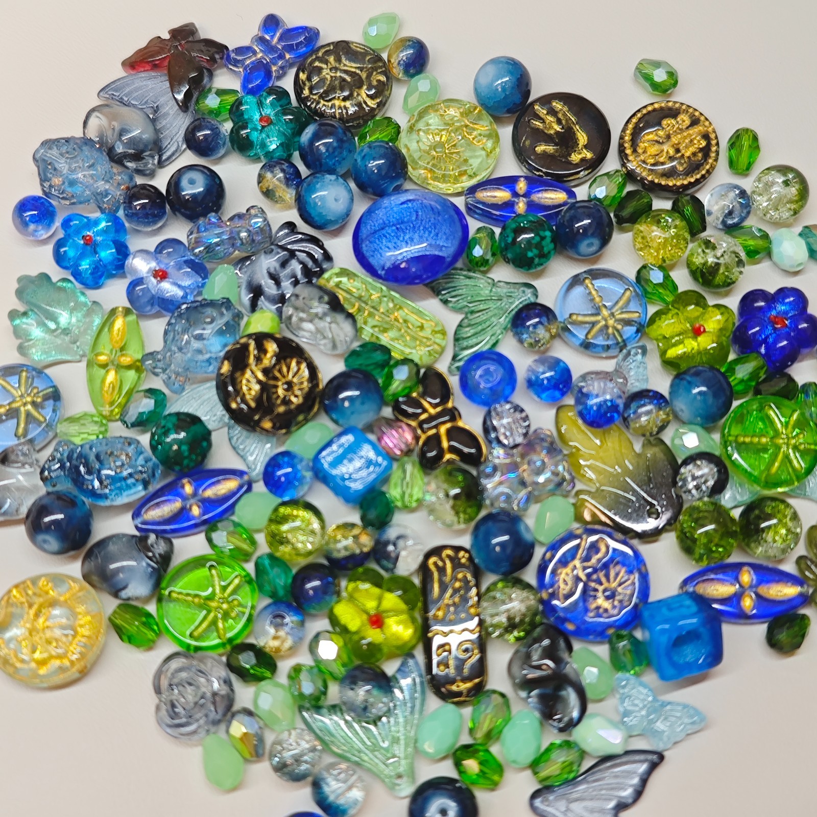 100g Handmade Glass Beads for Jewelry Making – 200 Mixed Styles Assortment