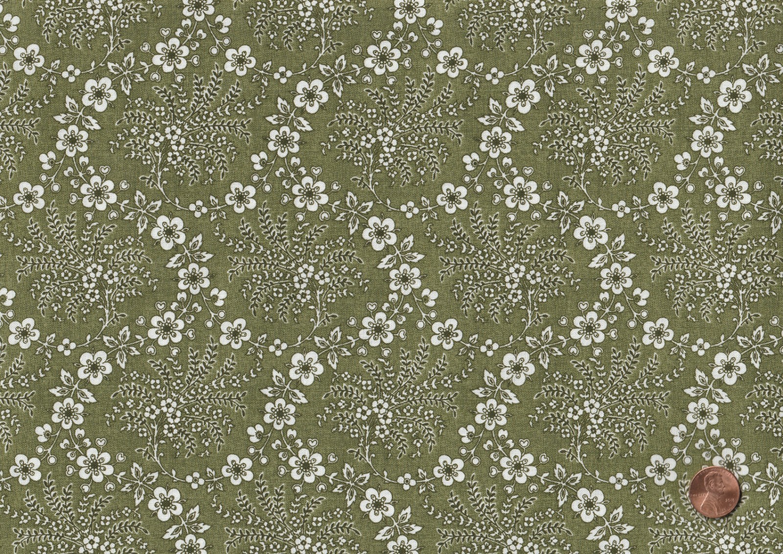 Green Sage Olive, CHARM PACK: 40) 5″ x 5″ Squares, 100% Cotton Fabric, Dups