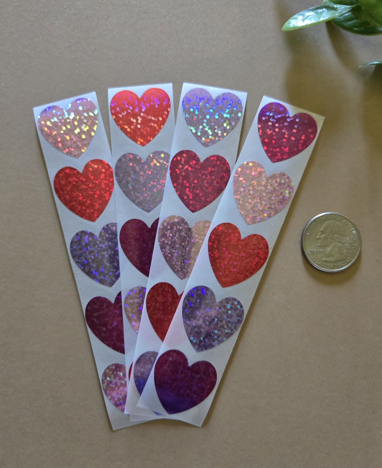 20 Beautiful Heart Stickers/Valentines Heart Stickers/Heart Shaped Stickers/Love