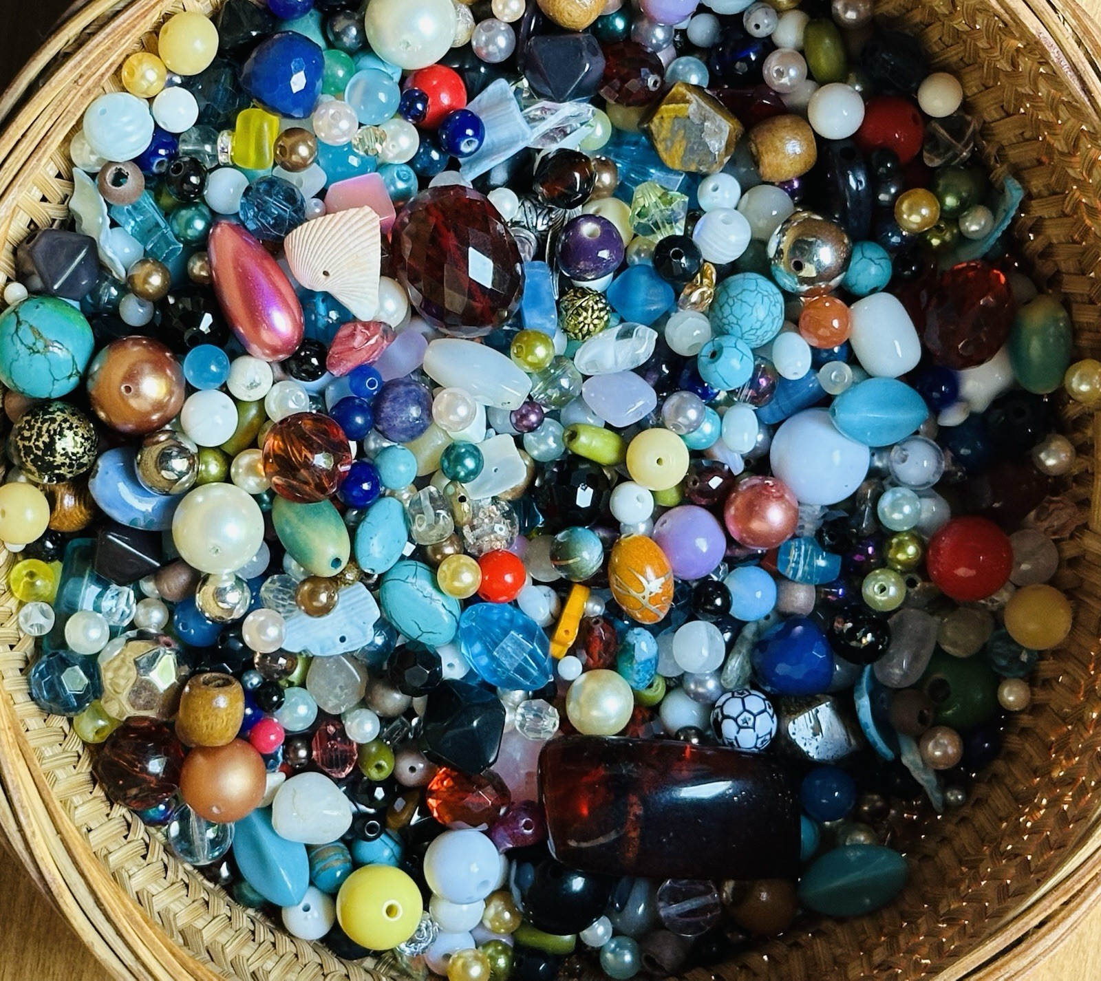 1 Pound Bead Soup Acrylic Glass Charms Upcycled Jewelry Making Crafts #2A