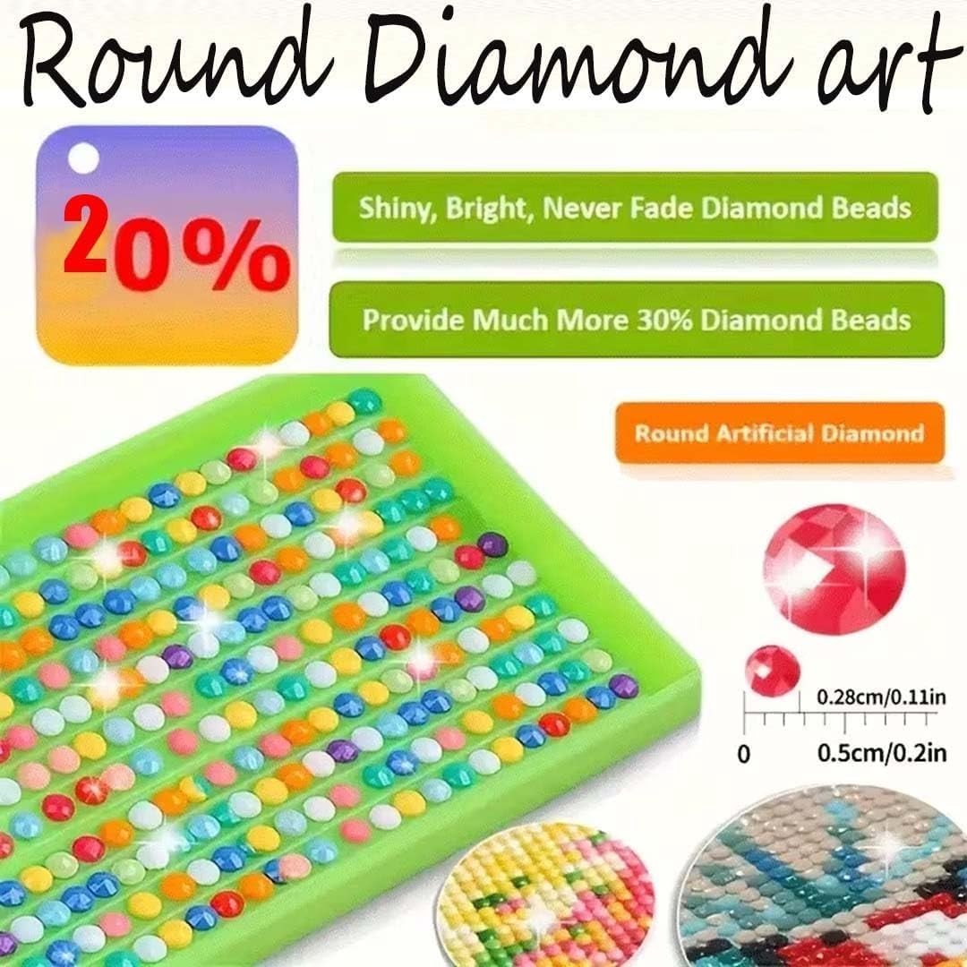 Cute Rabbit Carrot Diamond Art Kits for Adults, Cute Animals 5D Diamond Painting