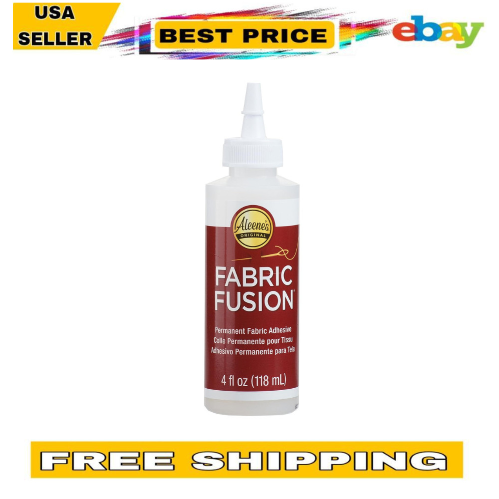 Aleene’S 23473 Fabric Fusion Permanent Fabric Adhesive Clear, 4Oz