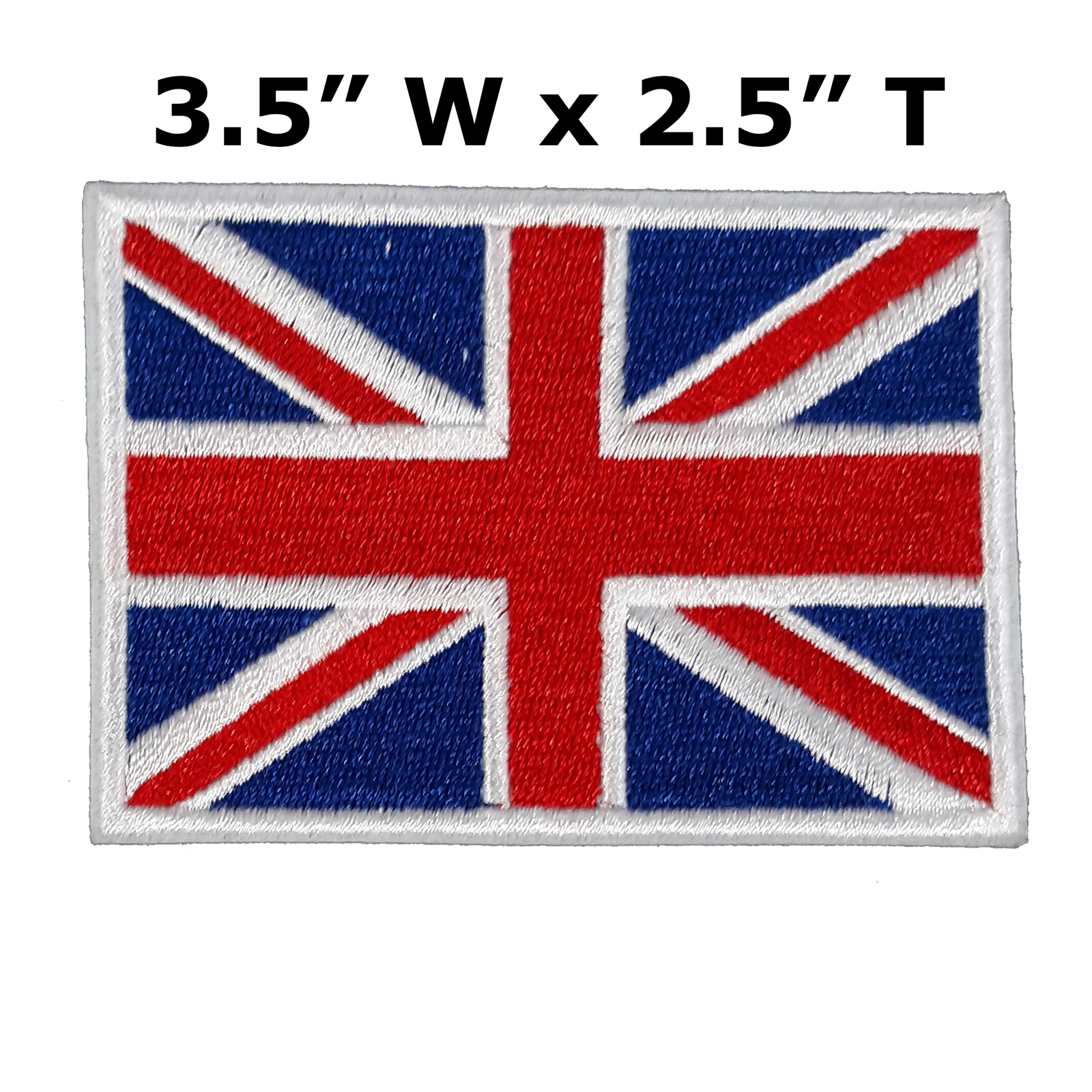 United Kingdom Flag Embroidered Patch Iron-On Applique Military Uniform