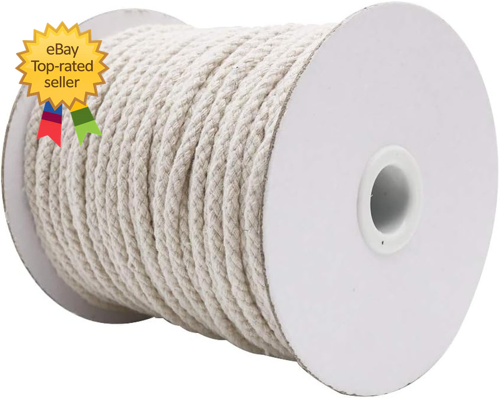 5Mm Cord, 165Feet Braided Cotton Rope Thick Craft Twine