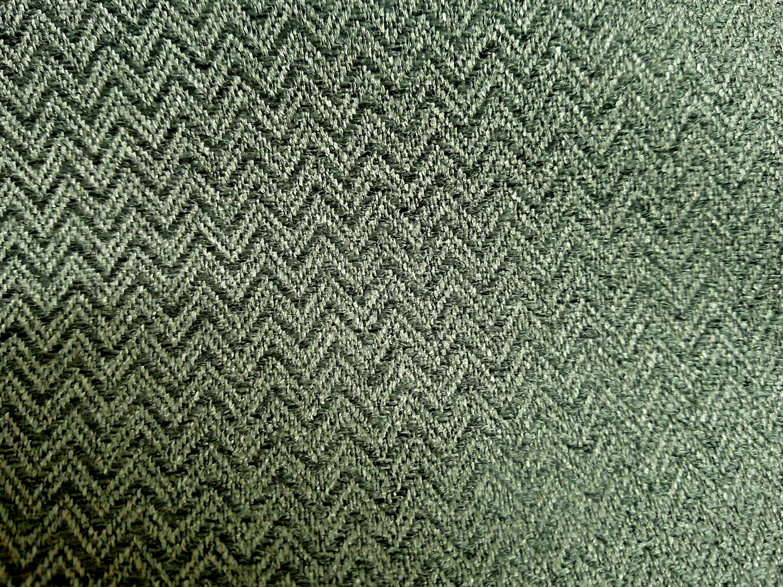 Small Chevron/Herringbone Tone on Tone Forest/Tree Green Cloth Backing 4.5 Yds