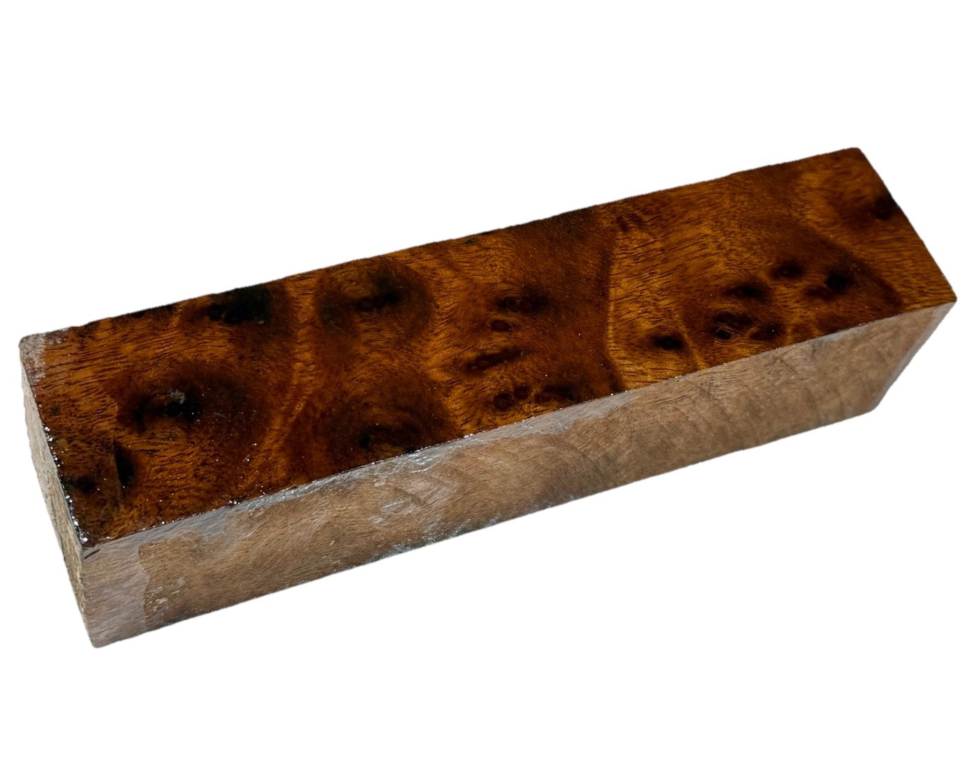 Camphor burl wood turning blank 1-9/16″ x 1-9/16” x 6-3/8″ (d36) dried