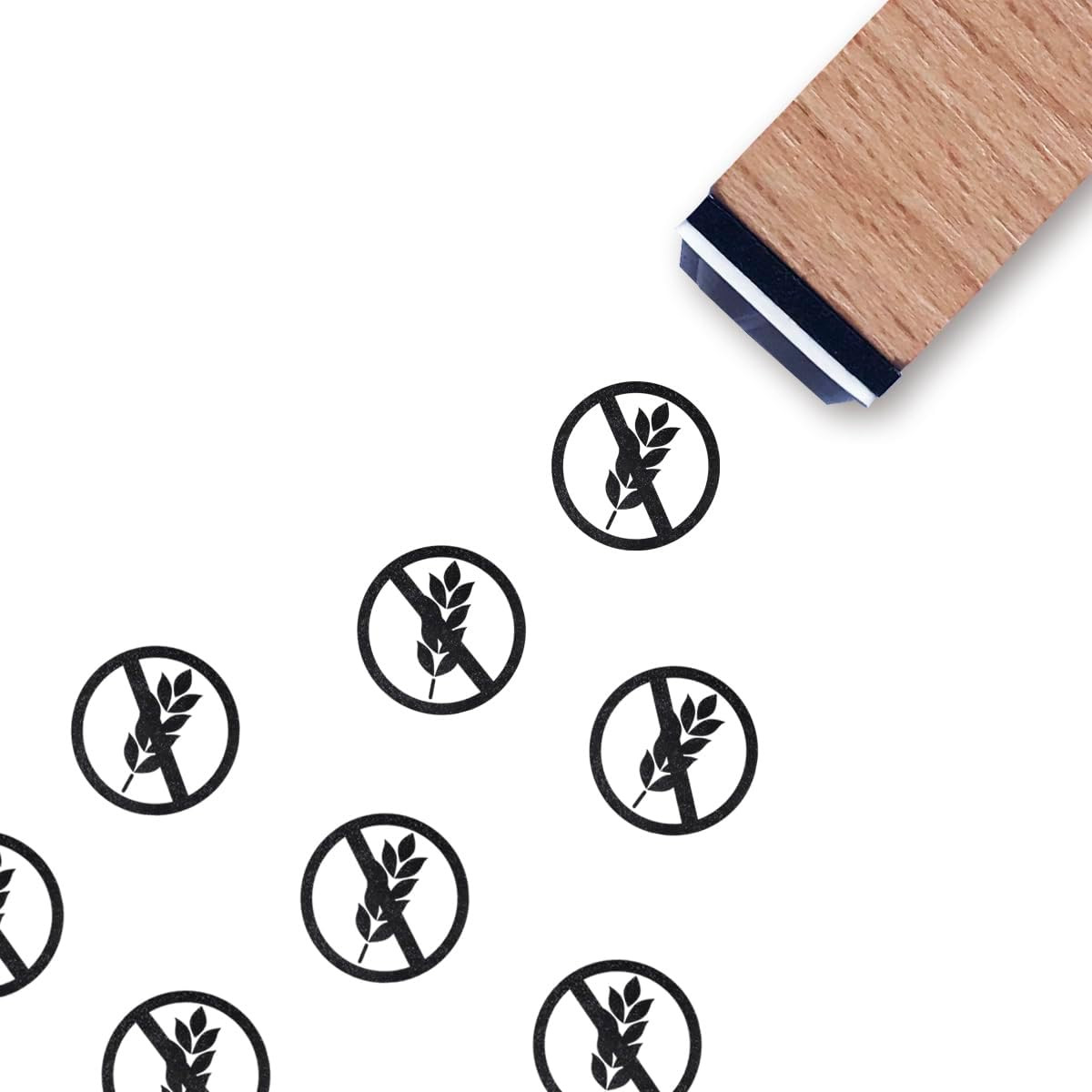Gluten Free Rubber Stamp, 3/5 Inch Wedding Meal Choice Small Mini Stamp for Scra
