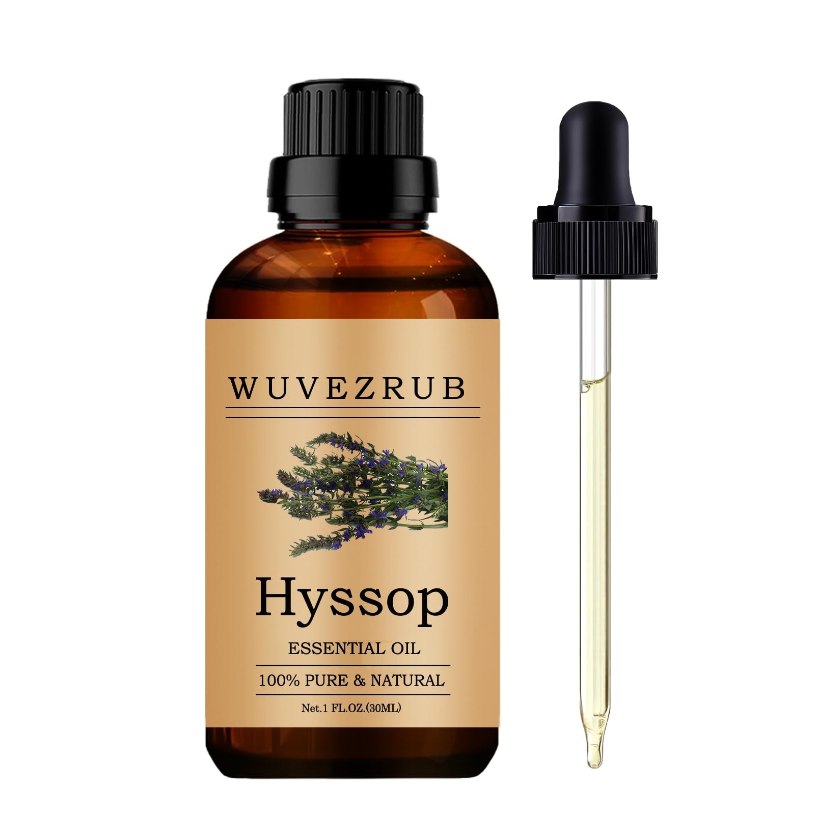 Wuvezrub Hyssop Essential Oils, 30ML Pure and Natural 1 Fl Oz (Pack of 1)
