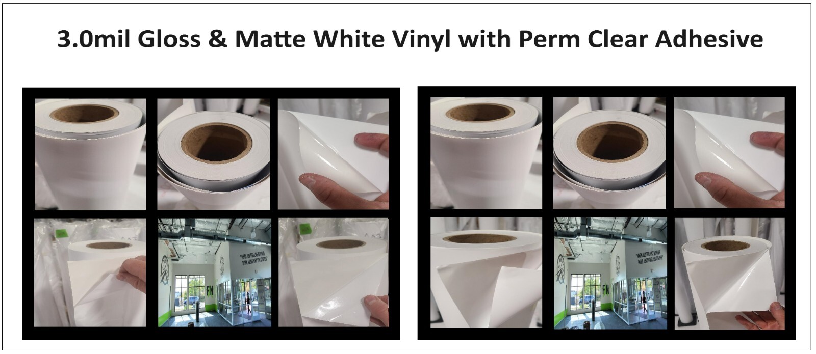 Test Roll 20″ x 10″ Solvent Solvent Latex Epson Mimaki Roland Mutoh (Pick 3)