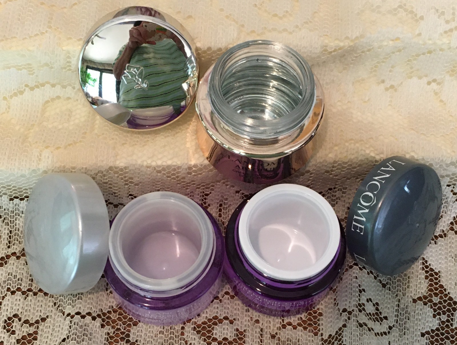 (8) Travel Size Face Cream Containers • EMPTY • REUSE • REFILL