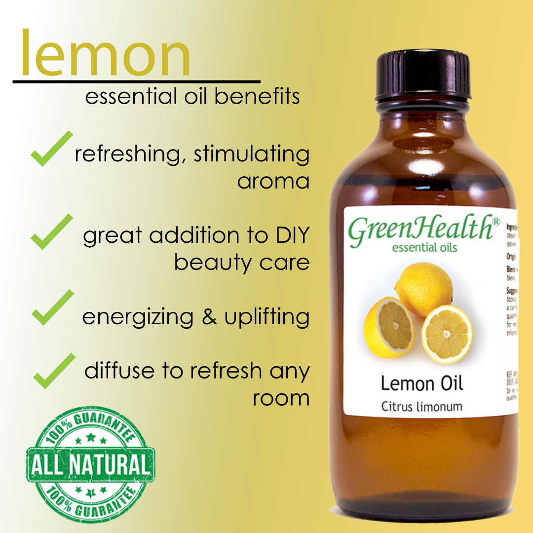 1 fl oz Lemon Essential Oil (100% Pure & Natural) – GreenHealth