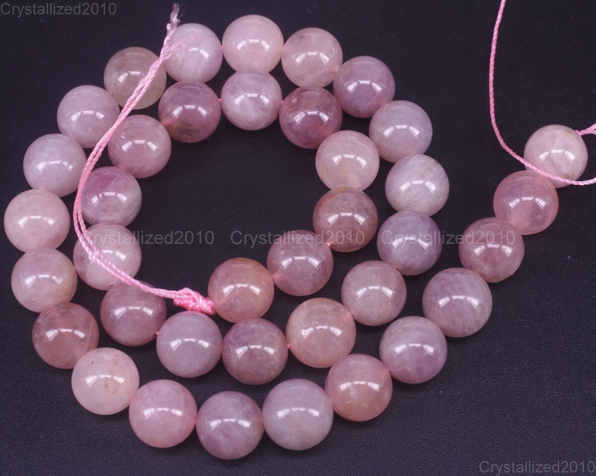 Natural Purple Madagascar Rose Quartz Gemstone Round Beads 6mm 8mm 10mm 15.5″