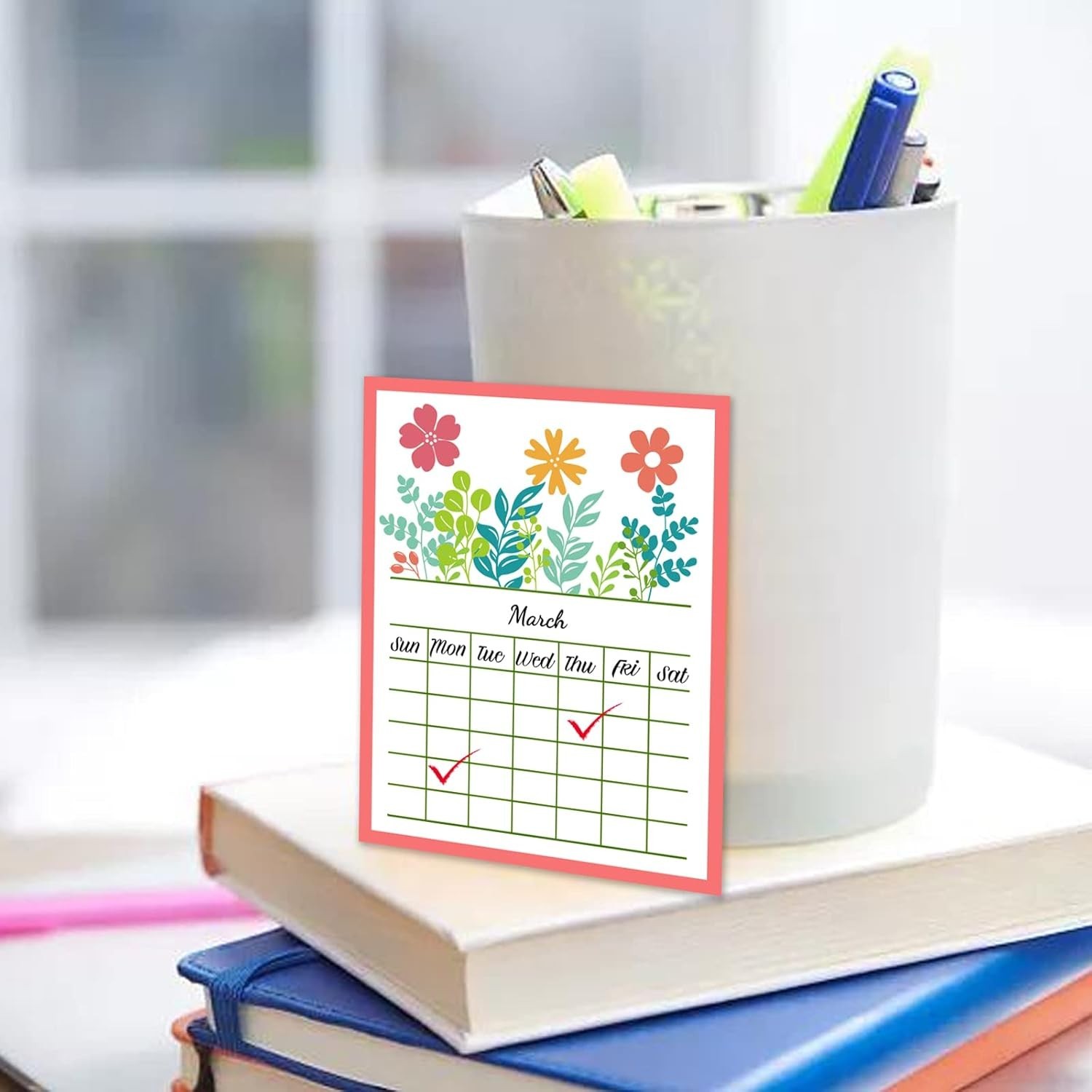 Calendar Clear Stamps for Card Making Date Number Rubber Stamps Week Silico…