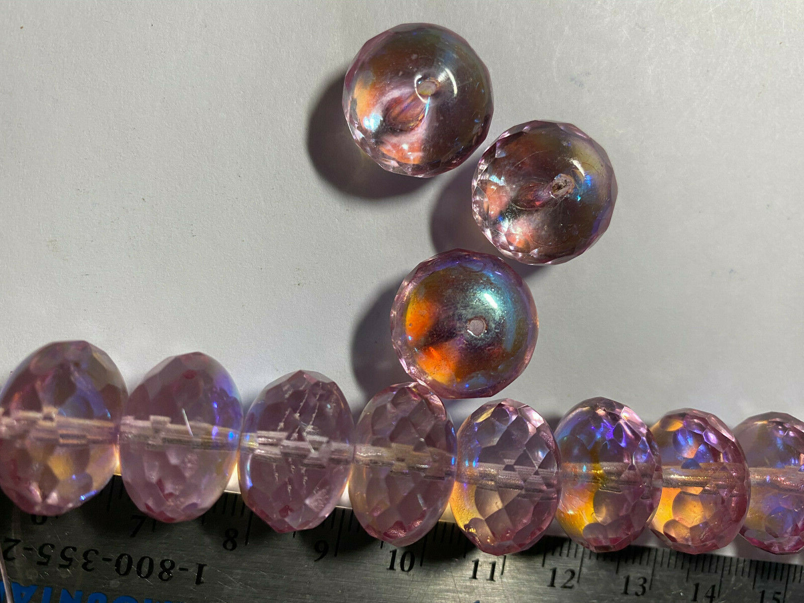 Czech Fire Polished Rondelles, Rivolis and Bicones UPICK