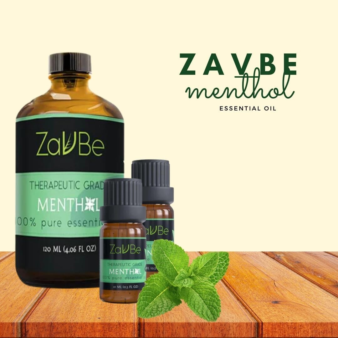 ZAVBE Menthol Breathe Essential Oil Blend 120ml/10ml – Pure, Essential Oil