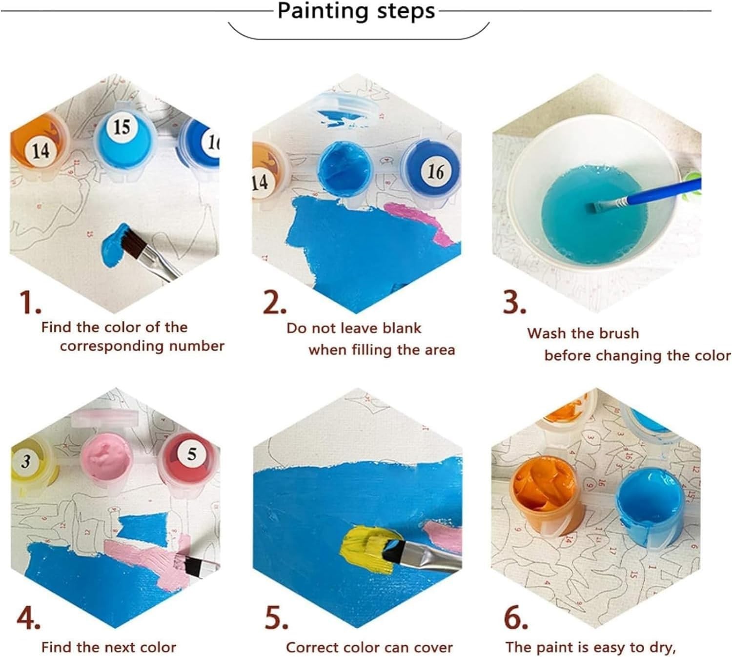 Landscape Paint by Numbers Kits for Adults Beginners, Easy Adult Paint by Numbe