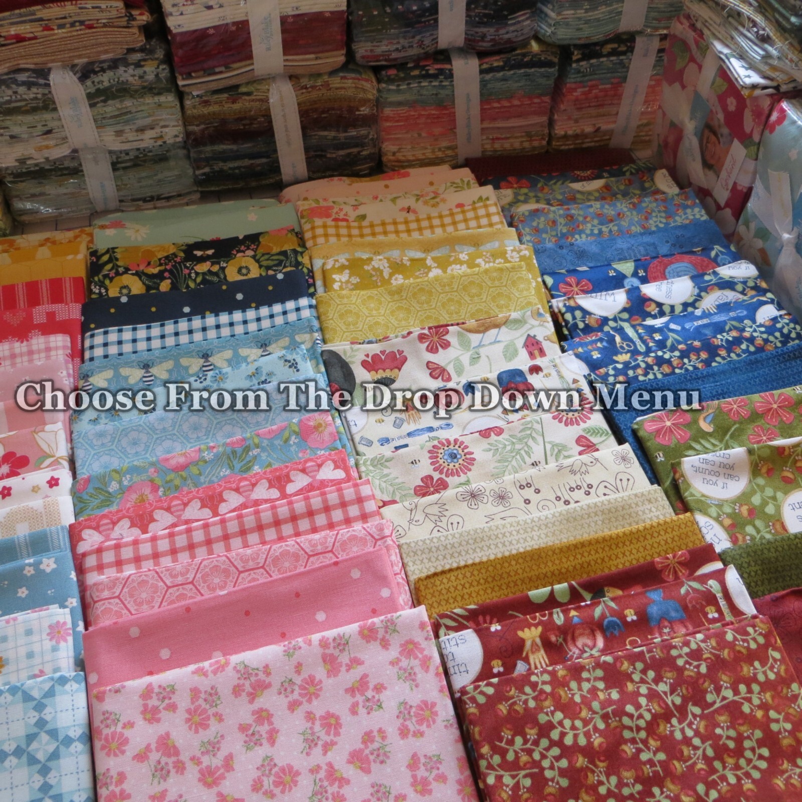 Floral & Patriotic Fat 1/4’s By Riley Blake, $3.99 Ships Any Amount Of Fabric.