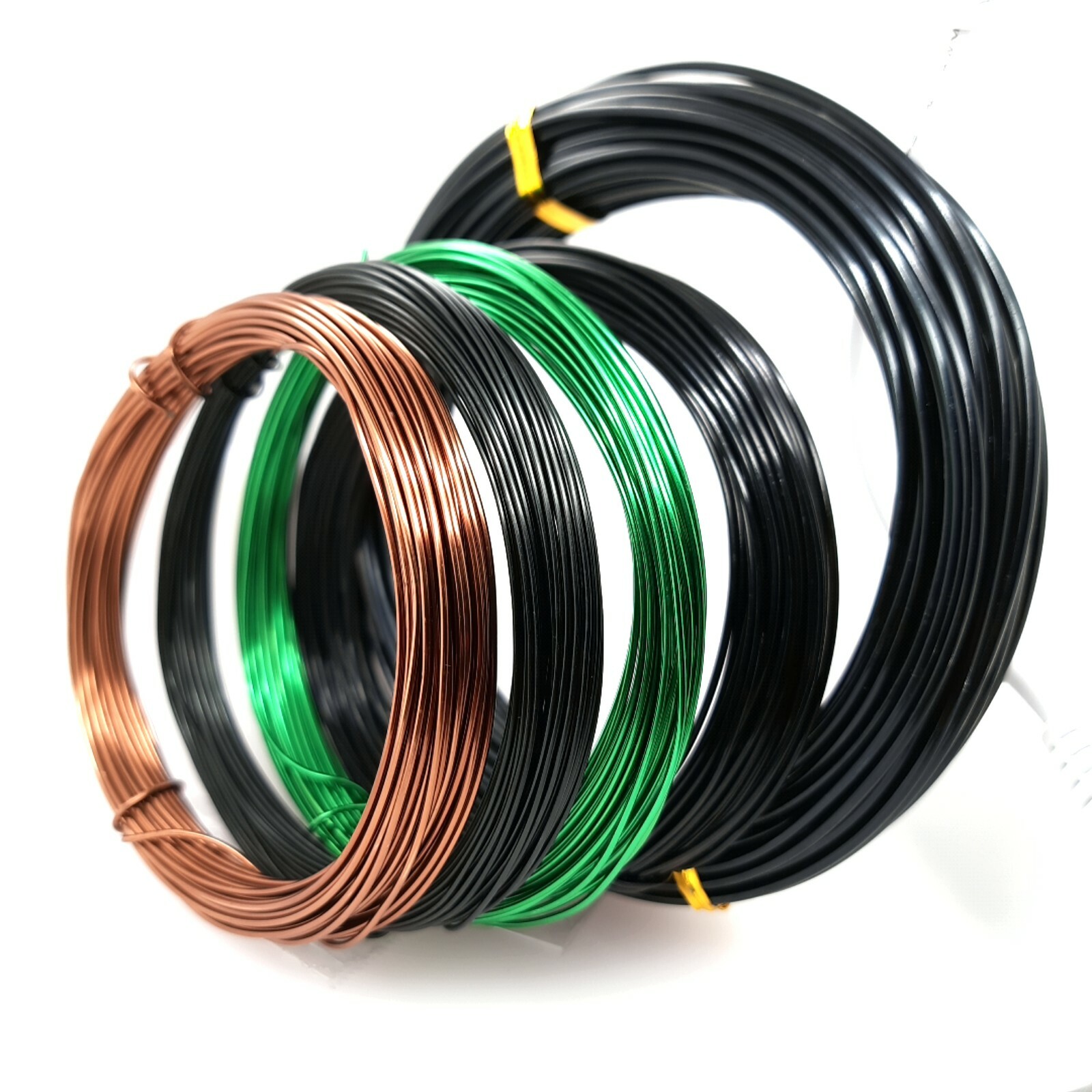 Bonsai Wire for Bonsai Tree Aluminum Wire 5 Rolls 4 Sizes 0.8, 1.0, 1.2, 2.0mm