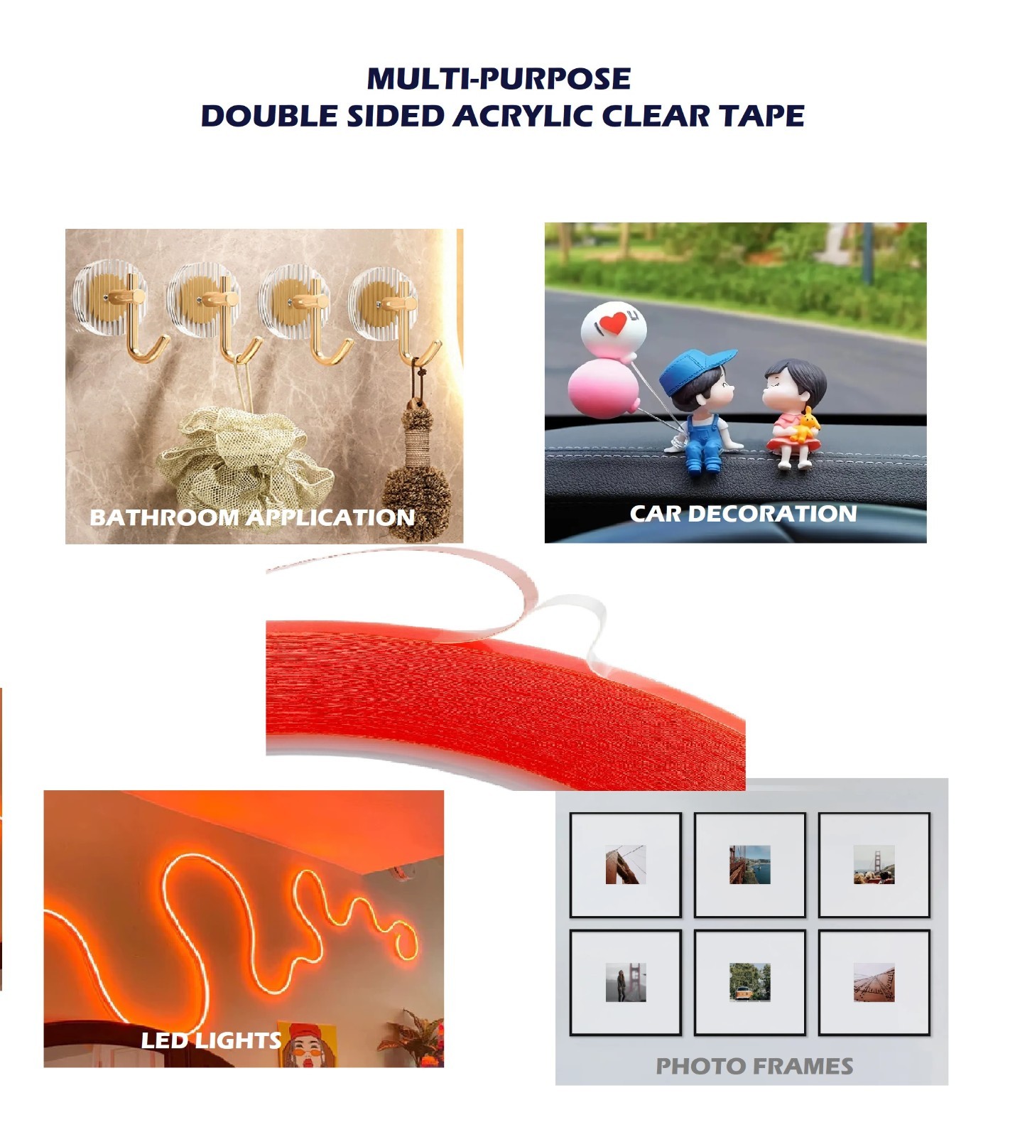SKmax SUPER-X tape 1/4″X108′ double side acrylic foam Clear TAPE 0.025″THICKNESS