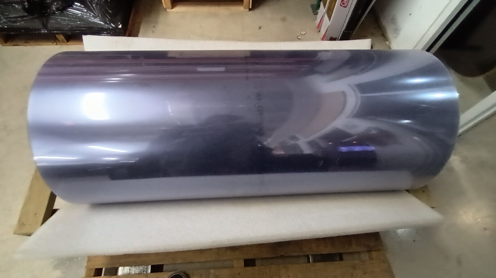 Clear Polycarbonate Roll for Face Shields Plastic Large 48.5 wide 750 feet long