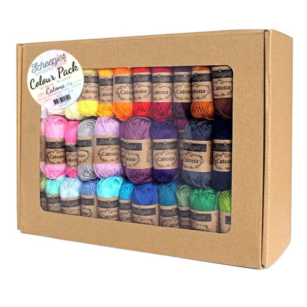 Scheepjes Yarns, Catona 50 gram, 100% Cotton, 1.75 oz / 137 yards, 1 – Fine/Sock