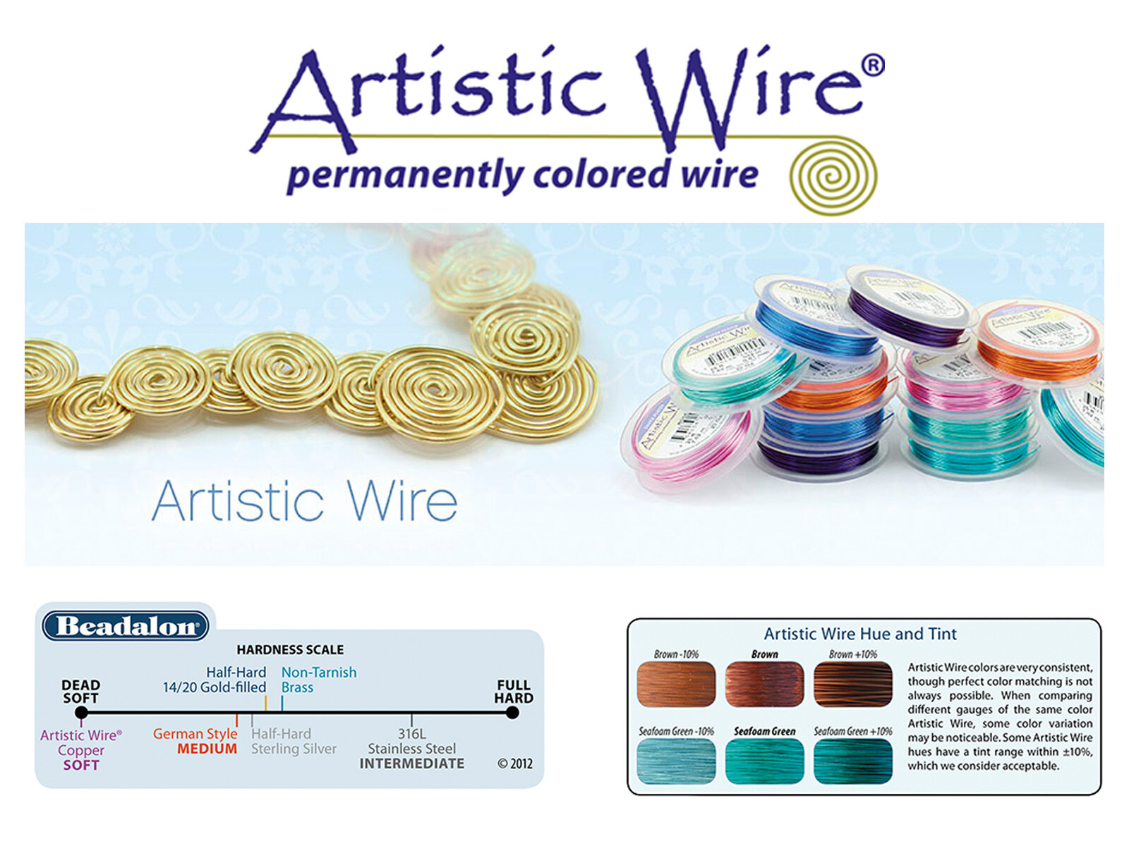 Artistic Wire (45 Colors 13 Gauges) Tarnish Resistant Craft Wire ~ Large Spools
