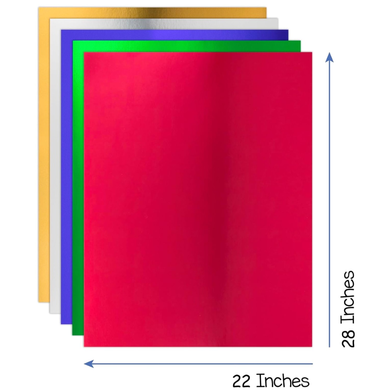 Sturdy 10 pt. Foil Paper – 50 Sheets – Craft Supplies