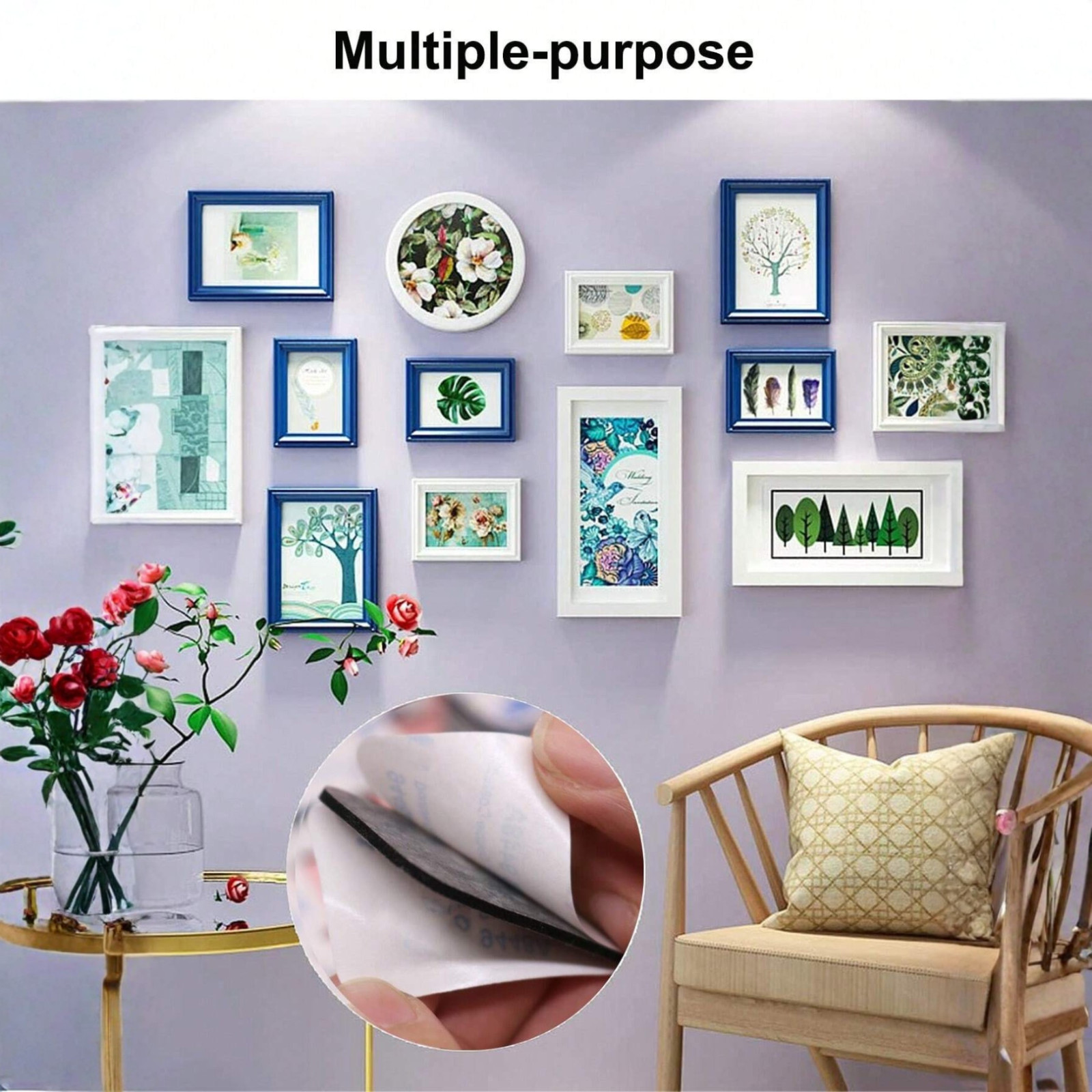 Heavy Duty Double Sided Foam Tape Pad 60pcs Super Sticky Adhesive Mounting Tape
