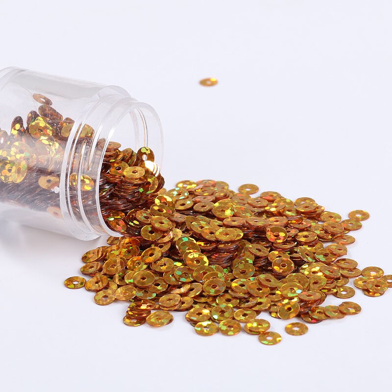 1440-8000pcs PVC Flat Metallic Shiny Round Loose Sequins Clothes Sewing Wedding